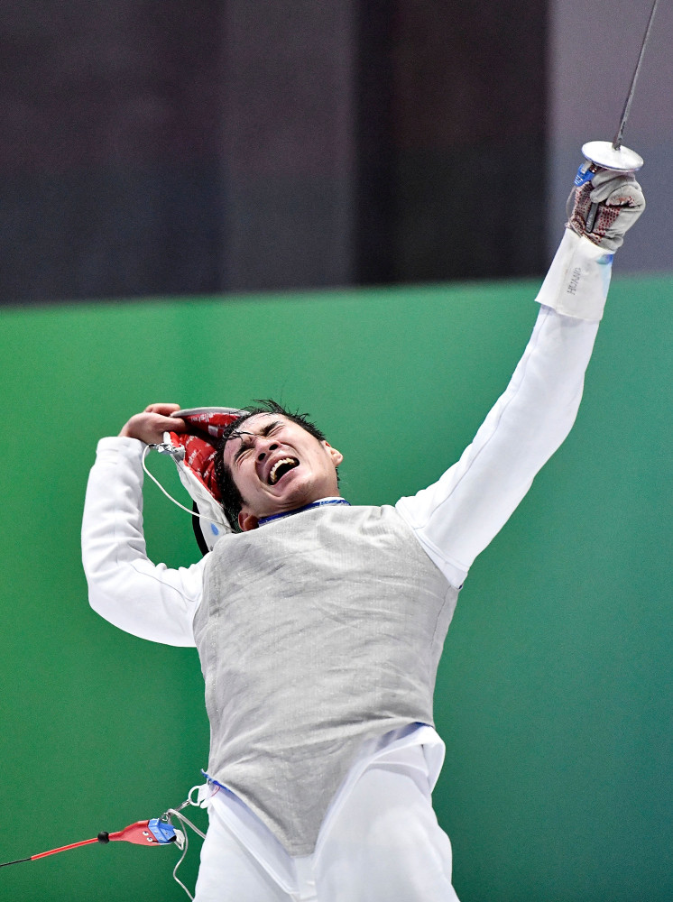 古巴击剑选手实力出众,夺冠称王 古巴击剑选手实力出众,夺冠称王